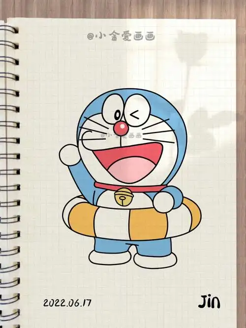 哆啦a梦简笔画教程7