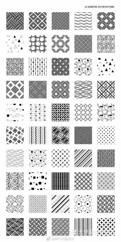 一组关于装饰画点线面平面构成,也是考设计类院校参考素材