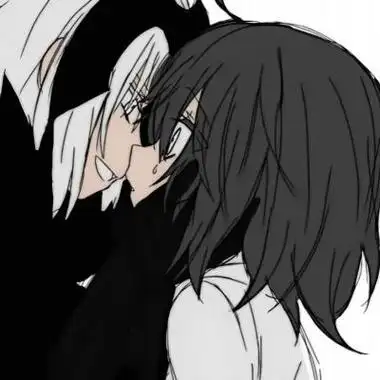 黑白系列动漫情头个性好看 日系黑白动漫情头超酷_情侣头像_美头网