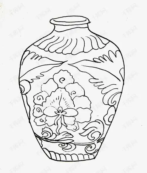 陶瓶简笔画陶瓷文化简笔画简笔画画青花瓷陶瓷宝贝简笔画 第6页古代