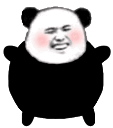 熊猫头害羞动态表情包
