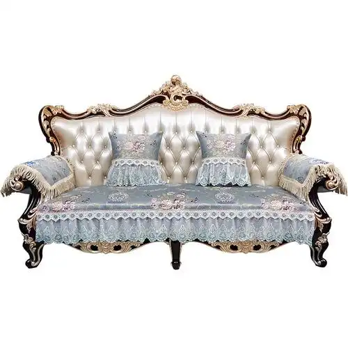 沙发垫欧式高档奢华四季通用贵妃123组合皮沙发套罩防滑全盖定做