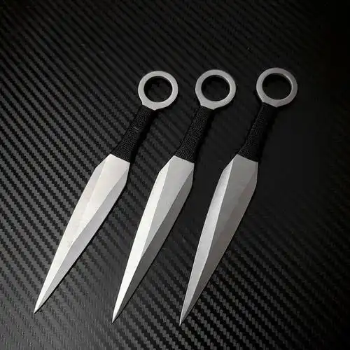 小李飞刀暗器忍者飞镖刀户外小飞针手里剑直飞旋飞防身刀狐狸6把送套