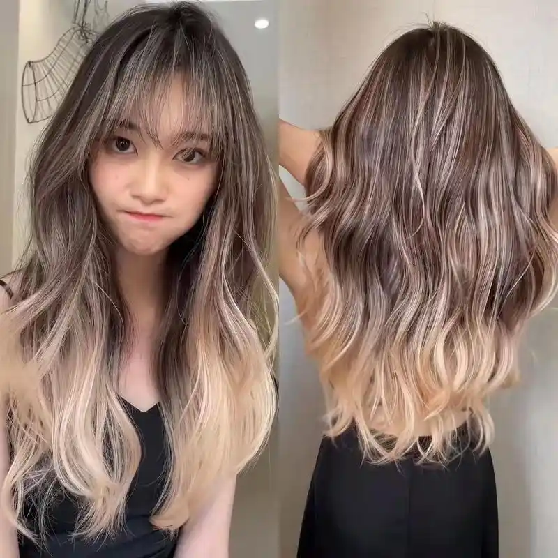 染发后掉色太快染黑头发褪色后图片