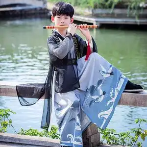 男童汉服古装唐装儿童公子演出服少爷服中国风小男孩古风超仙春秋