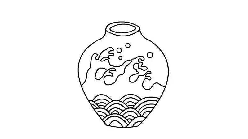 青花瓷简笔画图片 青花瓷简笔画图片 简单 简笔画图片大全-普车都