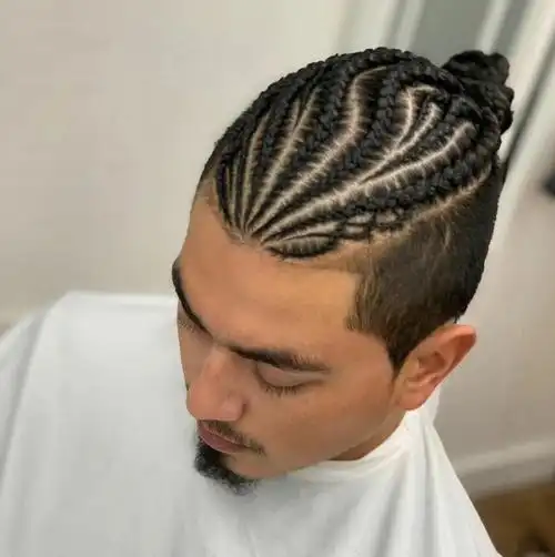 挑战一张封神  #男士发型参考  #男士发型设计  #垄沟辫