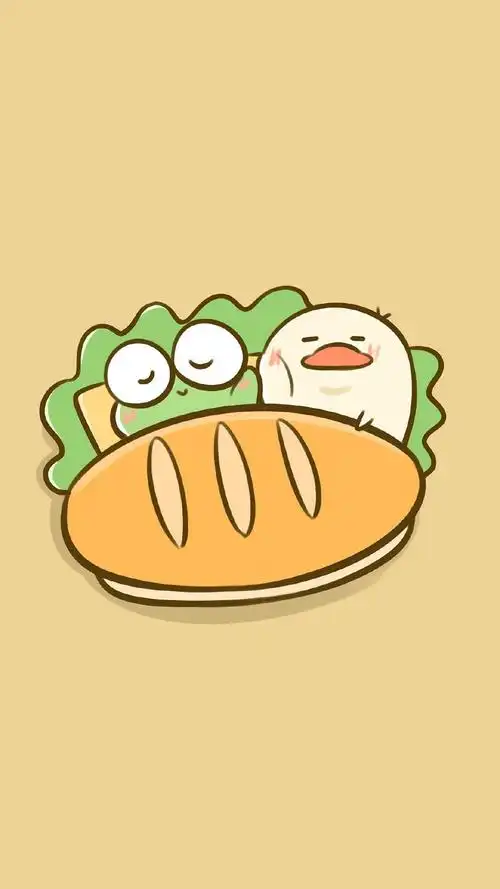 萌系小动物可爱卡通手绘