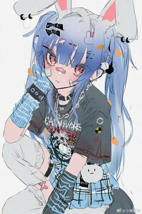 插画分享|mqgire 甜辣风格的二次元少女    画师:mqgire    #二次元