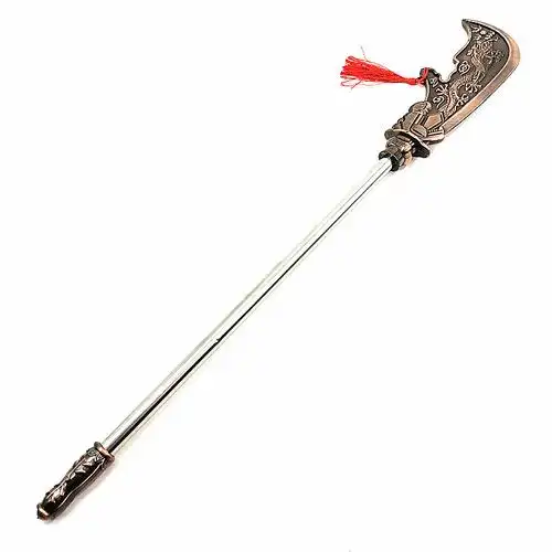 三国兵器青龙青龙偃月刀伸缩太极剑小关羽刀开山斧摆件景点工艺品