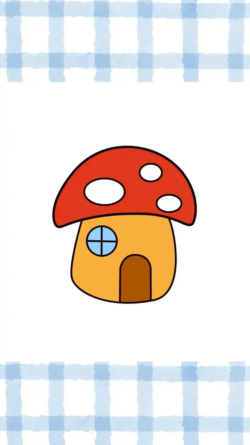 蘑菇房子画法.#卡通画#简笔画教程 #一起学画画#儿童简笔画 - 抖音