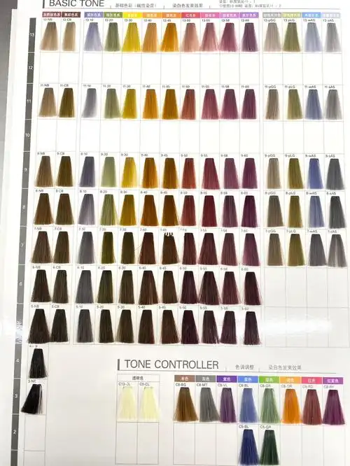 最全染发选色板 专门做染发的店