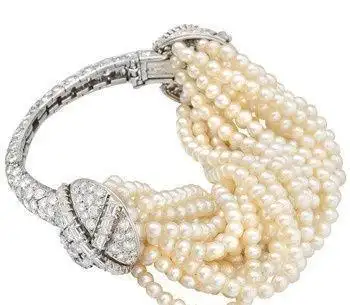 卡地亚古董珍珠