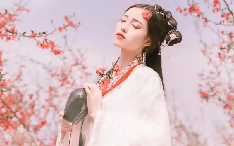 古风汉服美女淡雅迷人写真桌面壁纸