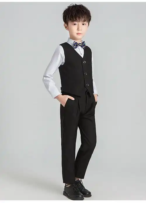 儿童西装男童礼服春秋季天9-15岁男孩青少年主持人礼服演出服秋款套装