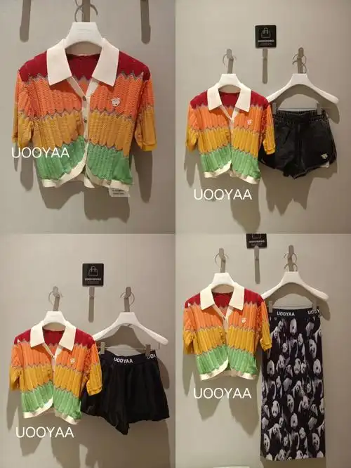 的配色呈波浪形交替[烟花]简单好穿又好搭#uooyaa  #小众设计师品牌