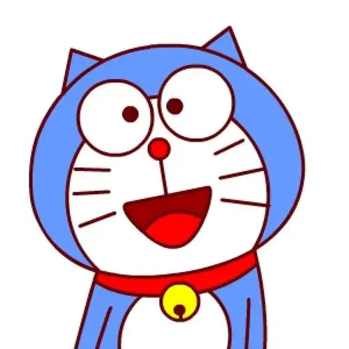 嗷大喵扮演哆啦a梦机器猫头像