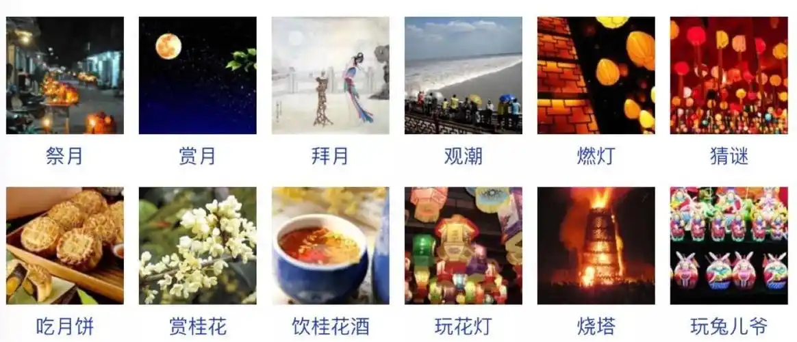 来看下中秋节的习俗有哪些吧