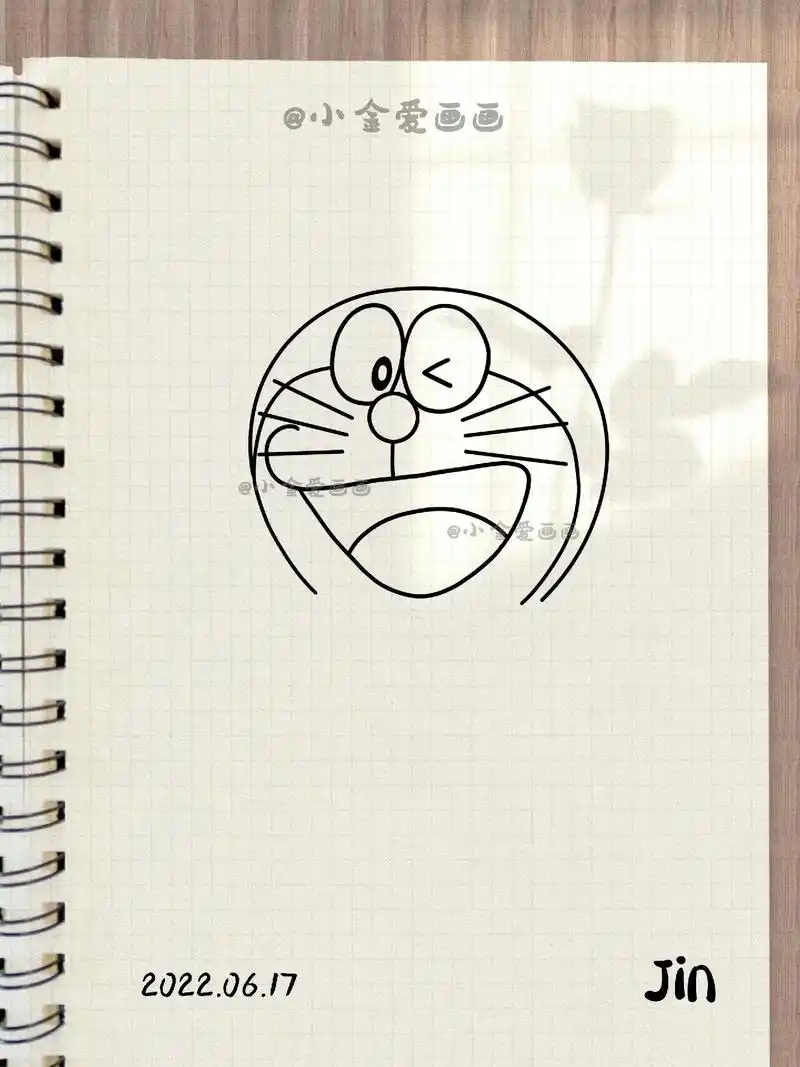 哆啦a梦简笔画教程7