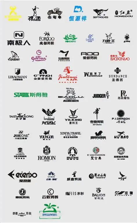 男装品牌商标图案大全图片