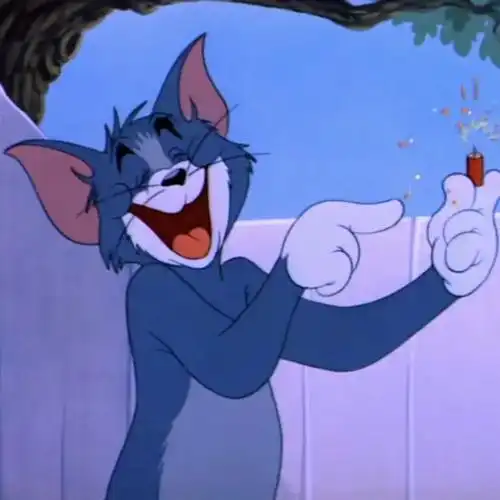 微信头像有趣搞怪猫和老鼠情头