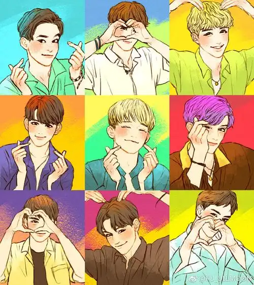 exo 绘画 cr:fu_ullmoon