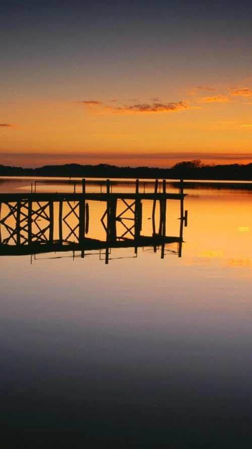 码头唯美风景h5背景