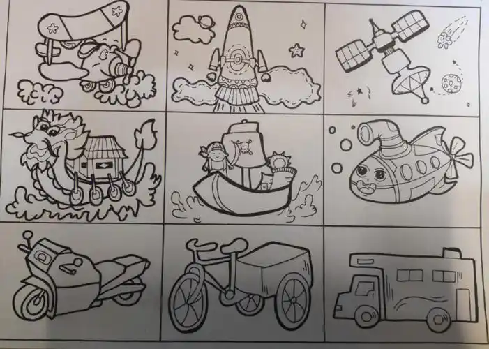 简笔画交通工具篇01