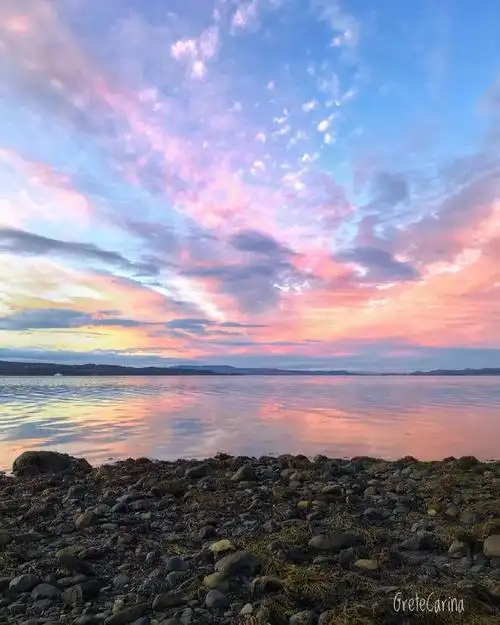 美丽霞光独一无二