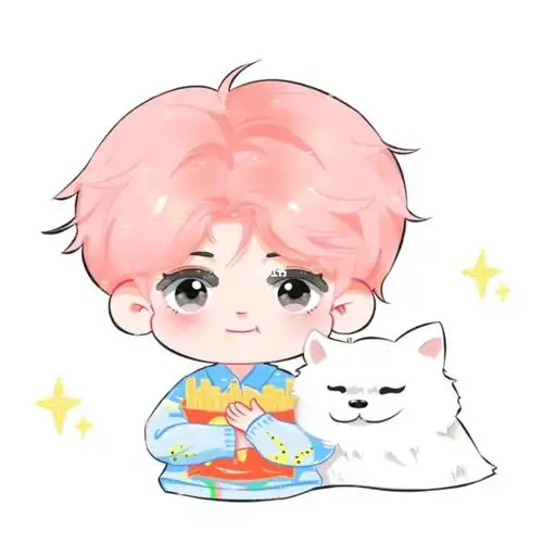 粉发959595#画画  #王源  #q版  #稿件展示