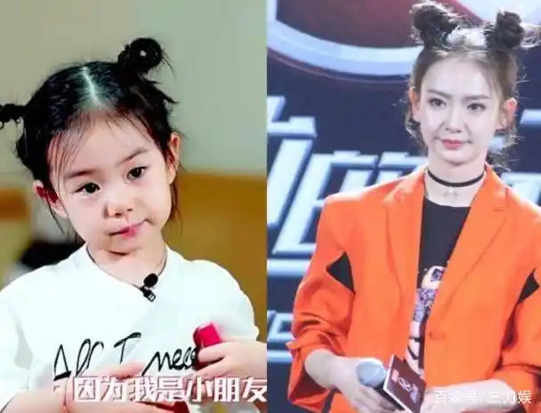 这是戚薇童年照?简直跟小lucky一模一样,卖萌表情都那么相似!