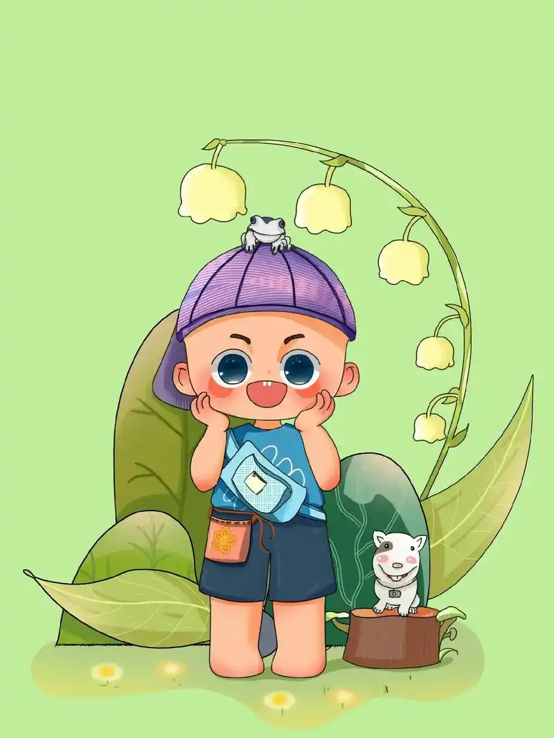 春夏秋冬系列q版插画 新手啦 不知道咋配音 不知道怎么搞内容 - 抖音