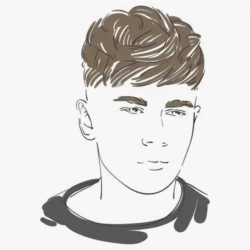 手绘男人