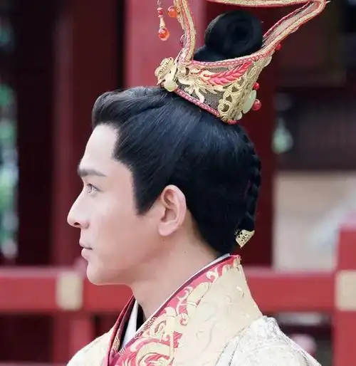 古装影视男假发汉服男整顶假发唐装男士整顶发髻影楼写真整顶假发