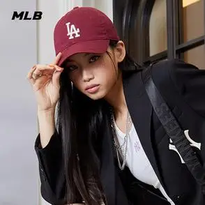 鸭舌帽运动帽冬季cp66mlb官方男女情侣软顶美拉德棒球帽明星同款