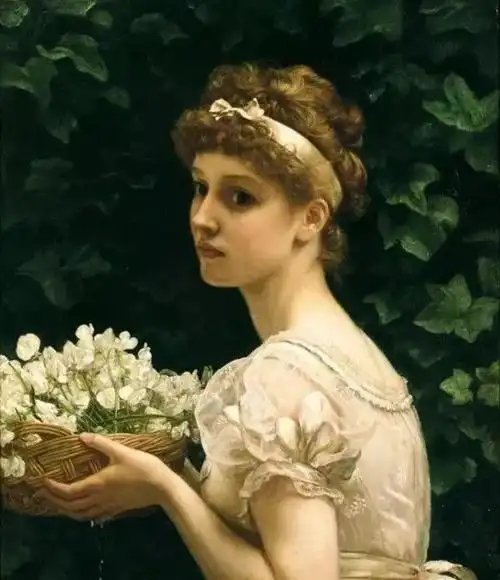 世界名画里的女人朴实娴静美丽大方让我迷恋不已
