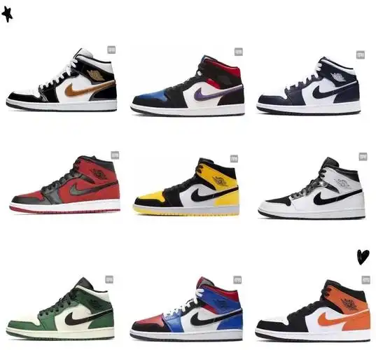 小伙煞费苦心终于整理完aj1mid中帮全配色合集