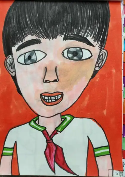 画人像——广州路小学五,四班优秀作业展