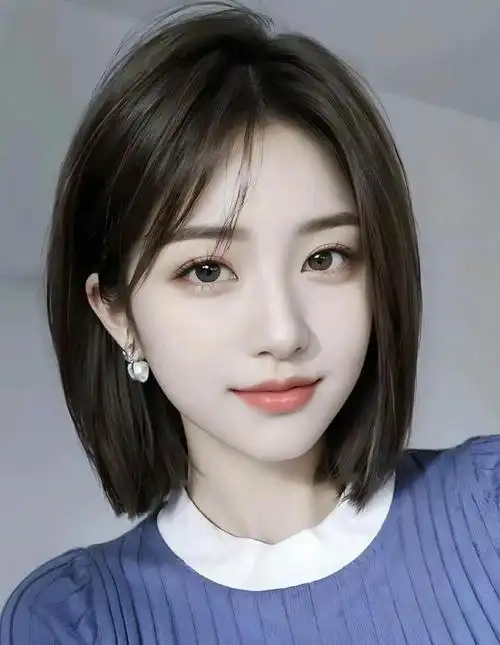 短发女生的时尚秘诀:"一刀切"发型打造清爽干练形象