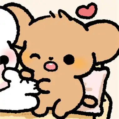 日系ins风超可爱的卡通情头超好看 幸福感满满的情头_情侣头像_美头网