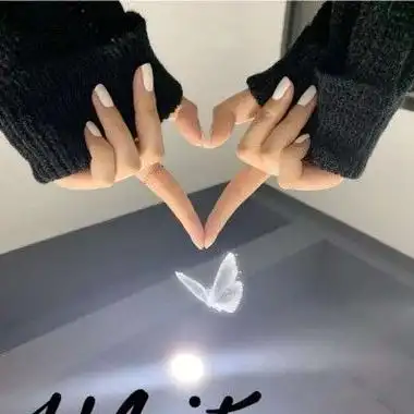 女生比心手势头像2021快手最火手势头像