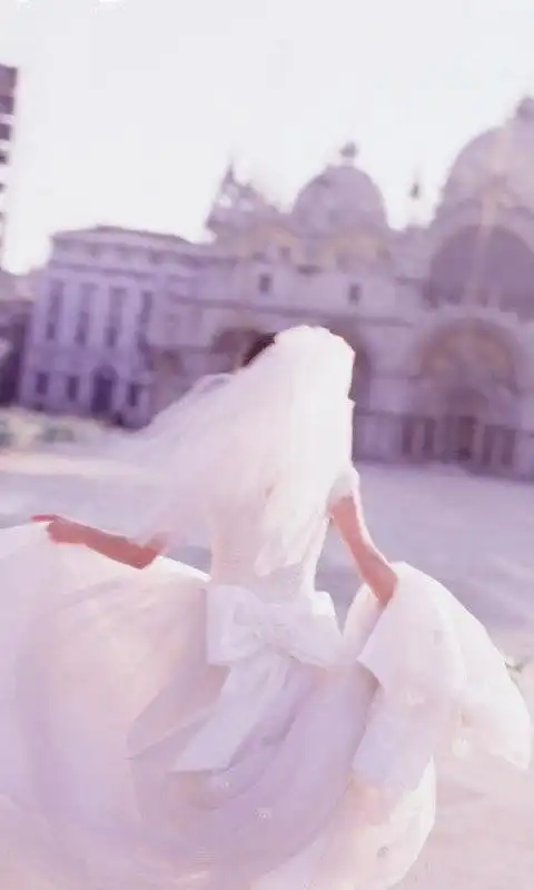 穿婚纱的背影.美美哒