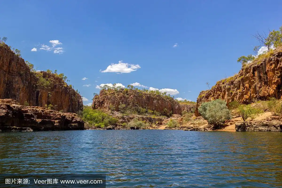 自然美,风景,河流,澳大利亚,北领地州