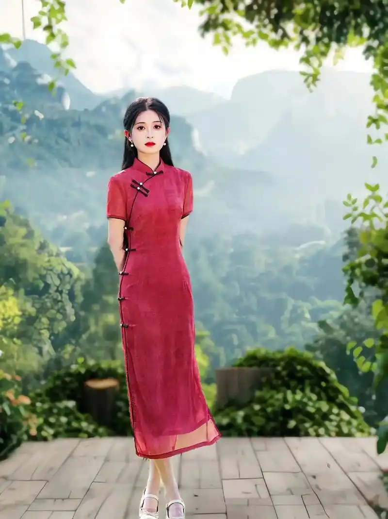 夏季清爽改良少女感旗袍!