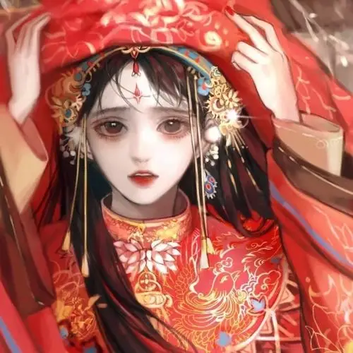 古风情头闺蜜系列壁纸头像红尘千丈诉不尽繁花似锦