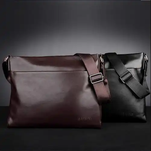 男包斜挎包真皮男士包包横款牛皮商务休闲包潮背包软皮包单肩包男