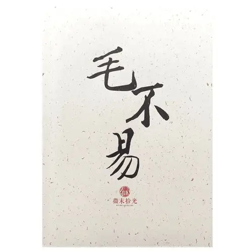 毛不易硬笔女生小清新翩翩情书本情练字周边明星练字帖