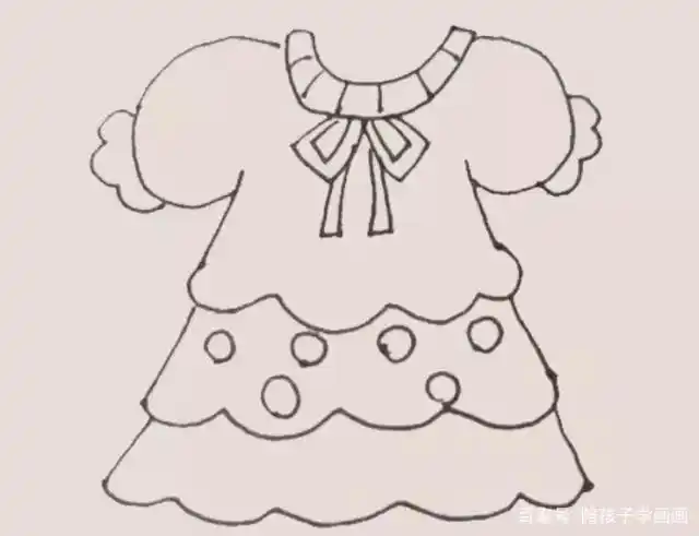 绘画教程-女孩都喜欢的花裙子,你会画了吗
