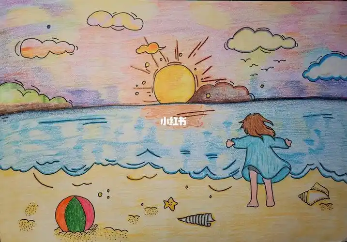 幼师幼儿风景简笔画简笔画幼师风景幼儿彩铅文化绘画