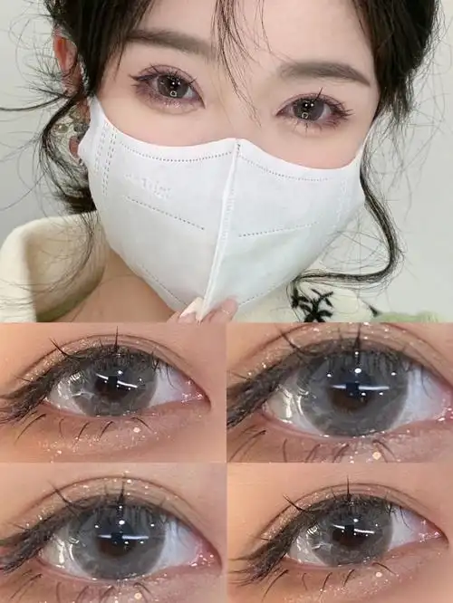 温柔绝绝子06巨巨清透的水光果冻灰美瞳60